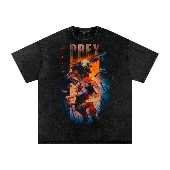 Prey Acid Wash Oversize T-Shirt