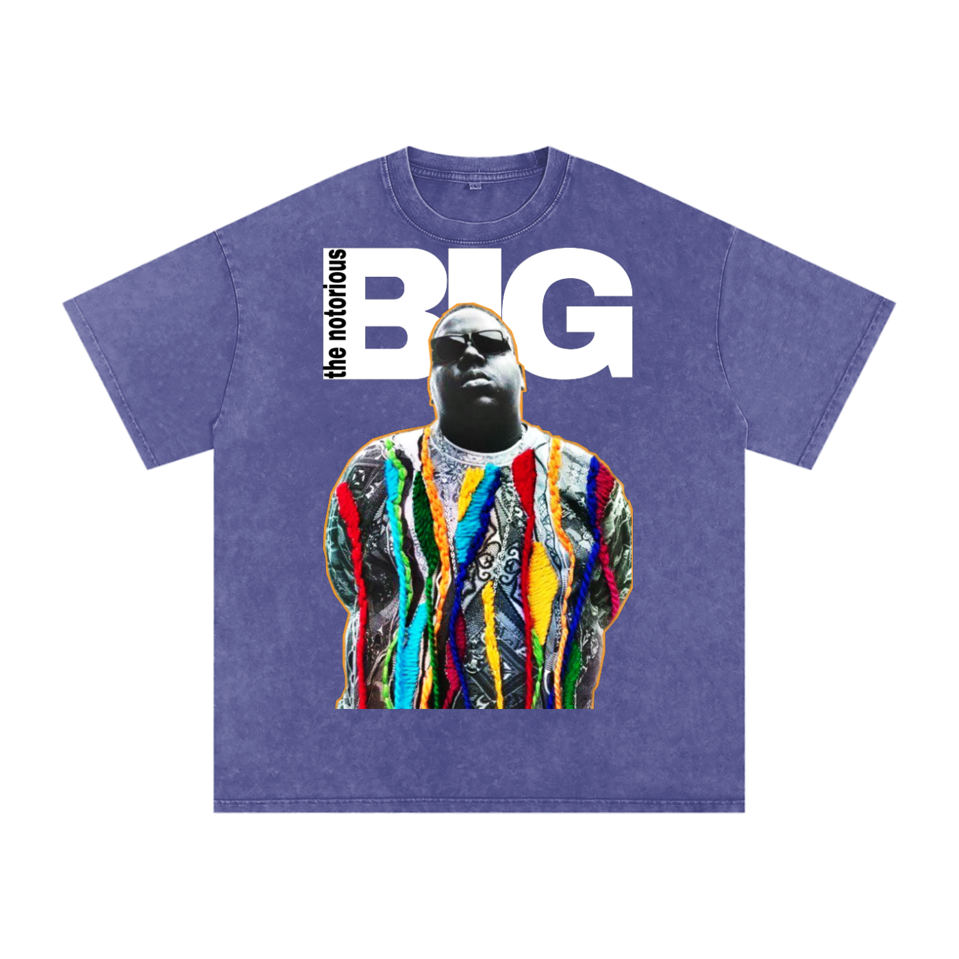 Biggie Acid Wash Oversize T-Shirt - 250 GSM