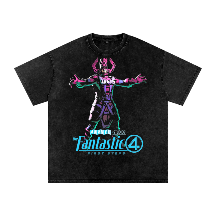 Fantastic Four Acid Wash Oversize T-Shirt
