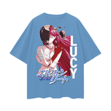 Lucy Elfen Lied Oversize Deep Drop Shoulder Tee