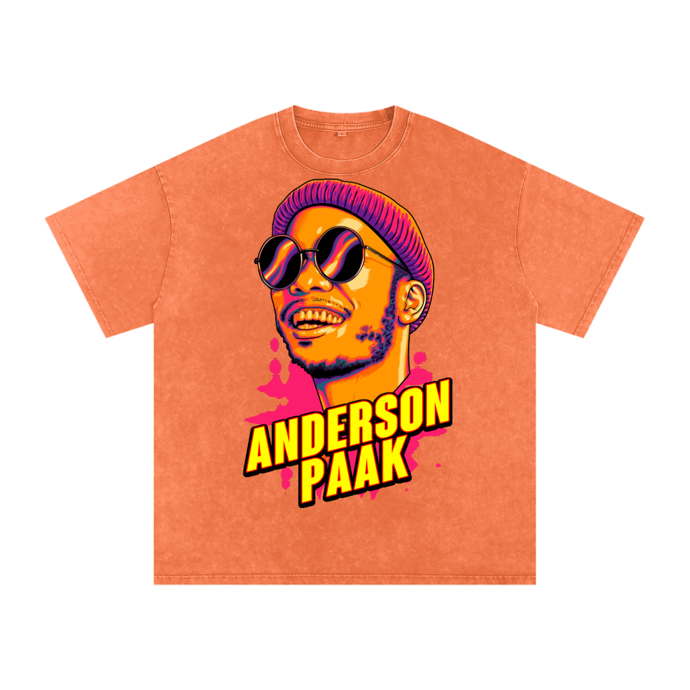 Anderson Paak Acid Wash Oversize T-Shirt
