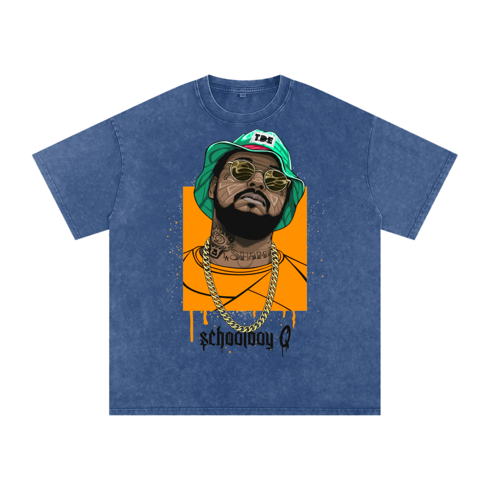 Schoolboy Q Acid Wash Oversize T-Shirt
