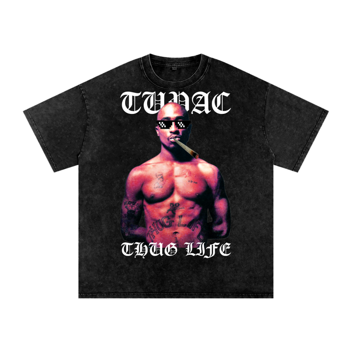 Tupac Shakur Acid Wash Oversize T-Shirt