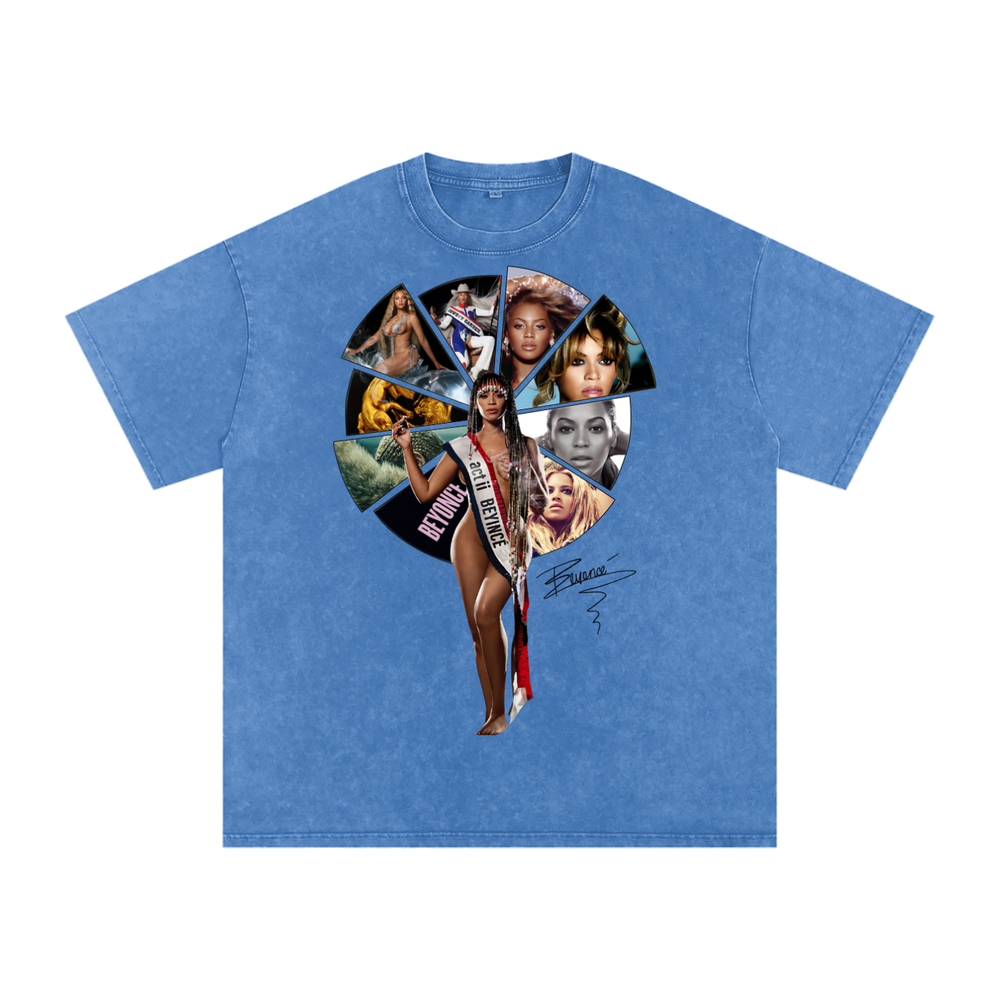 Beyonce Cowboy Carter Acid Wash Oversize T-Shirt