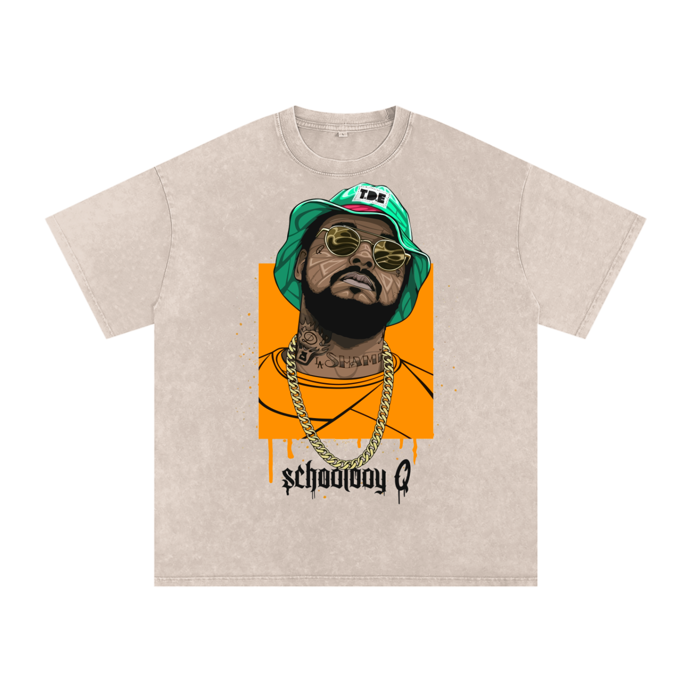 Schoolboy Q Acid Wash Oversize T-Shirt