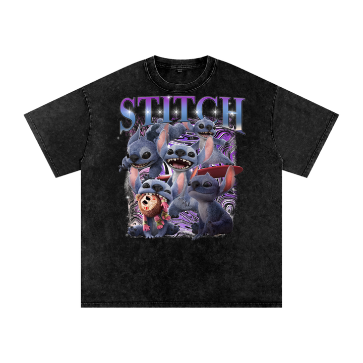 Stitch Acid Wash Oversize T-Shirt