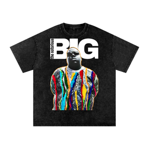Biggie Acid Wash Oversize T-Shirt - 250 GSM