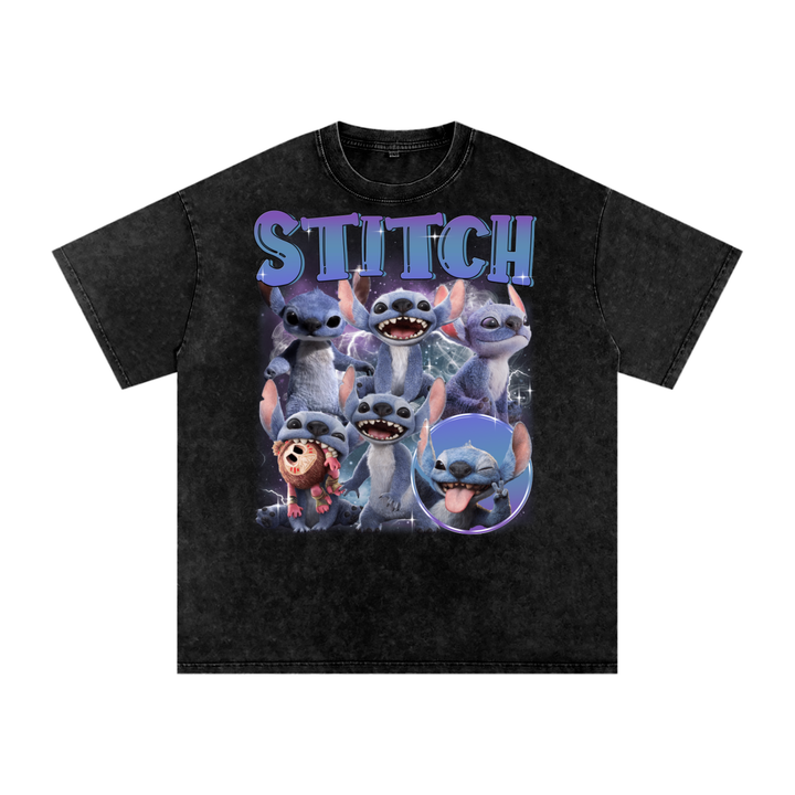 Stitch Acid Wash Oversize T-Shirt