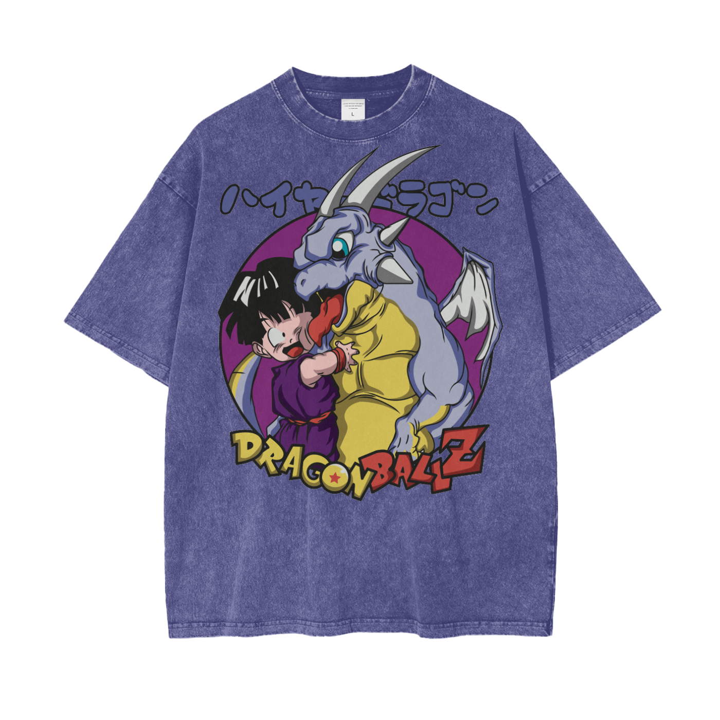 Gohan Dragonball Oversize Snow Washed T-Shirt