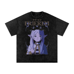 Frieren Acid Wash Oversize T-Shirt