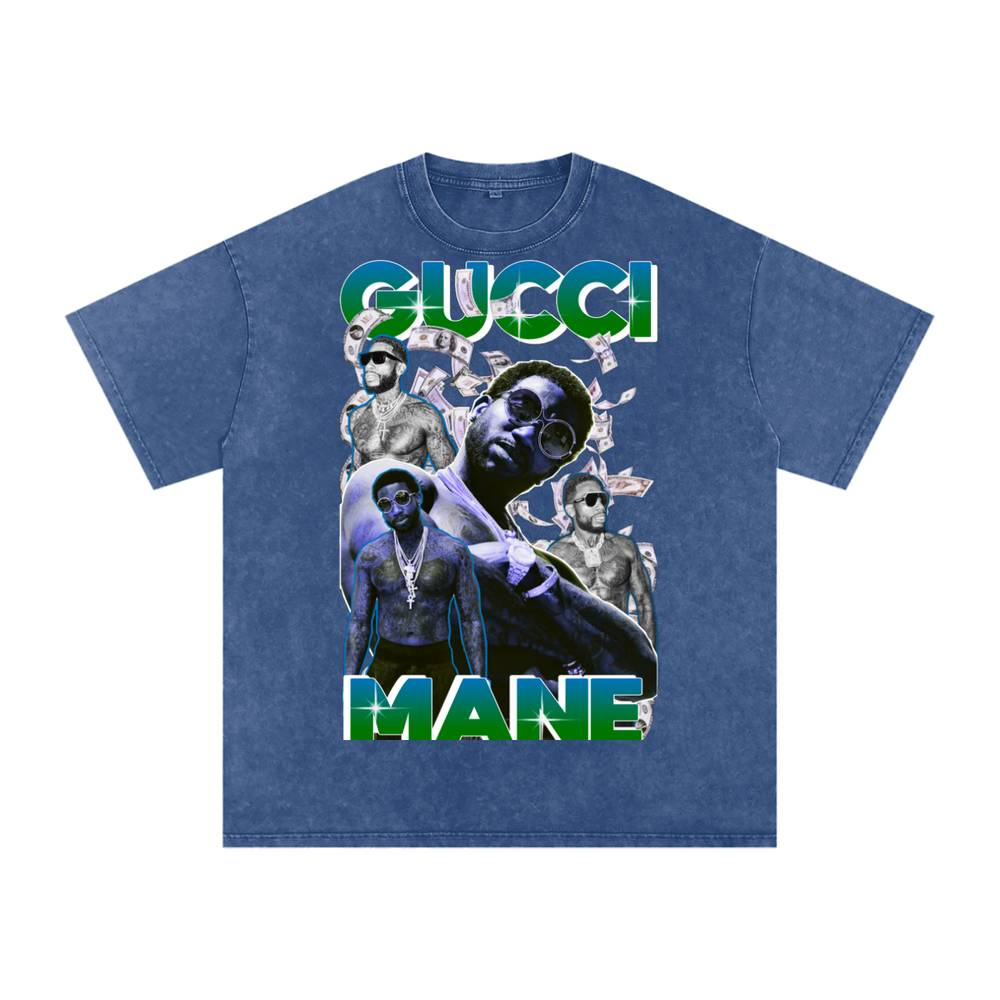 Gucci Mane Acid Wash Oversize T-Shirt