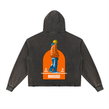 Naruto Vintage Washed Frayed-Hem Hoodie