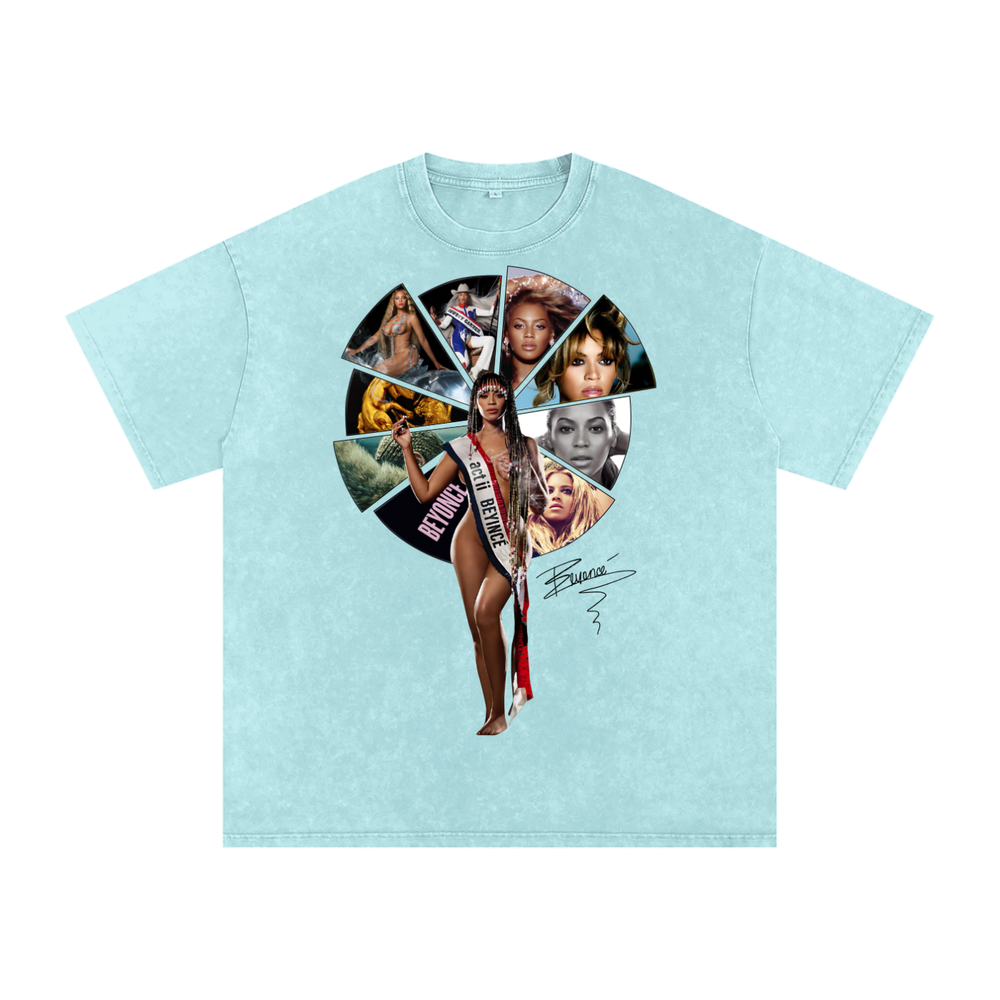 Beyonce Cowboy Carter Acid Wash Oversize T-Shirt