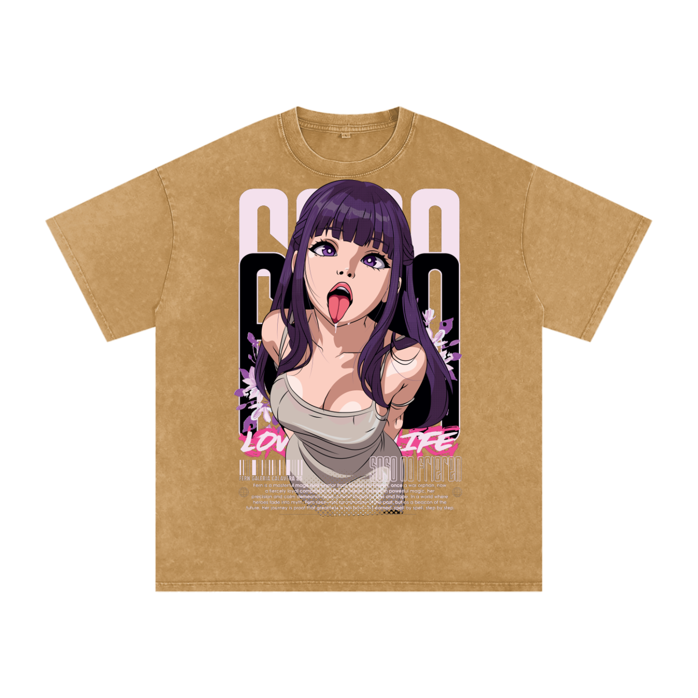 Fern Frieren Acid Wash Oversize T-Shirt
