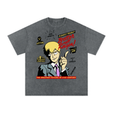 Reigen mob psycho 100 Acid Wash Oversize T-Shirt