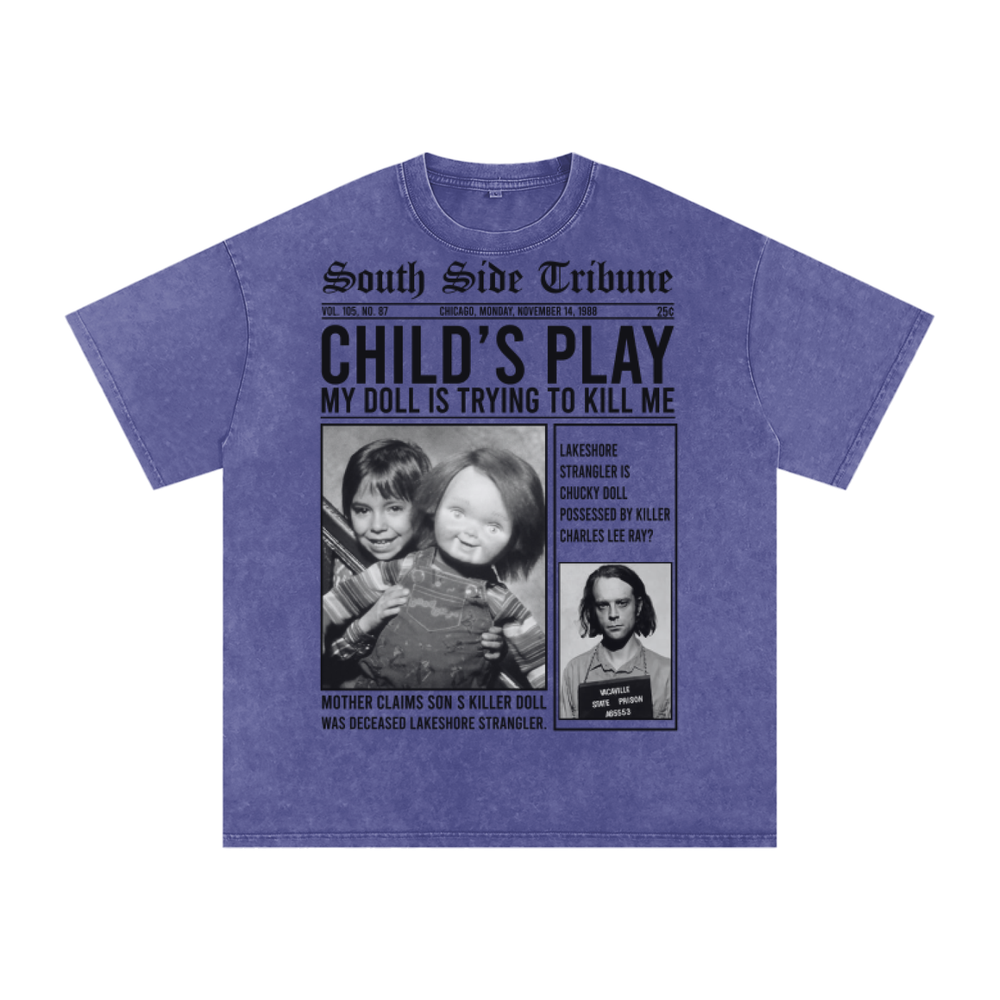 Chucky Acid Wash Oversize T-Shirt