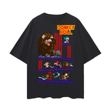 Donkey Kong x Dragon ball Oversize Deep Drop Shoulder Tee