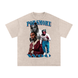 Pop Smoke Acid Wash Oversize T-Shirt