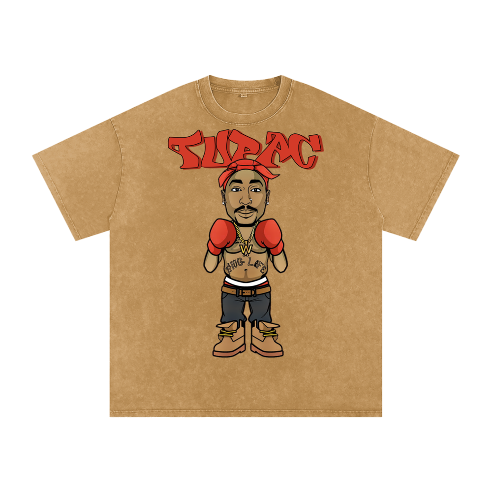 Tupac Shakur Acid Wash Oversize T-Shirt