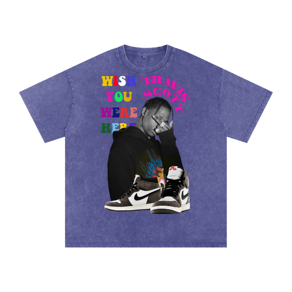 Travis Scott Acid Wash Oversize T-Shirt