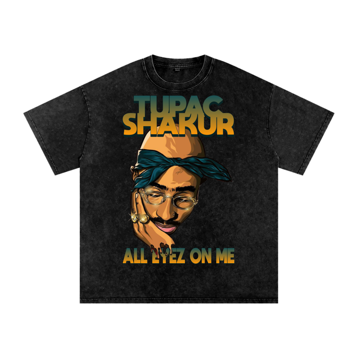 Tupac Shakur Acid Wash Oversize T-Shirt