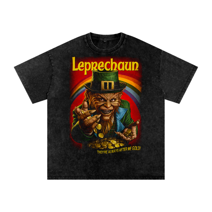 Leprechaun Acid Wash Oversize T-Shirt