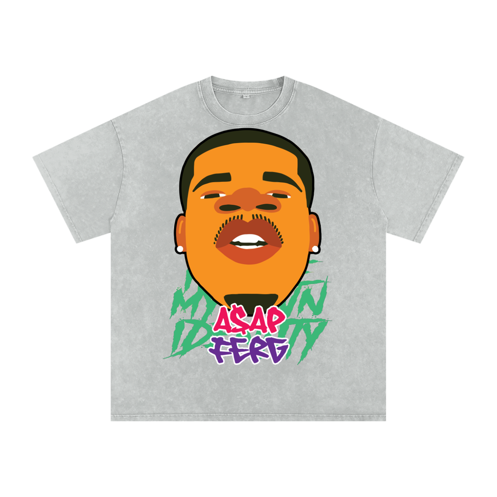 Asap Ferg Acid Wash Oversize T-Shirt