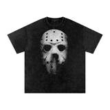 Jason Voorhees Acid Wash Oversize T-Shirt