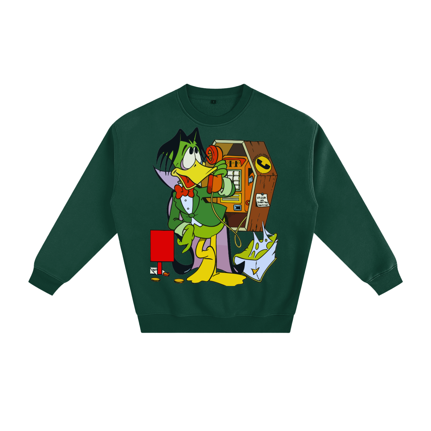 Duck Dracula Fleeced Sweatshirt