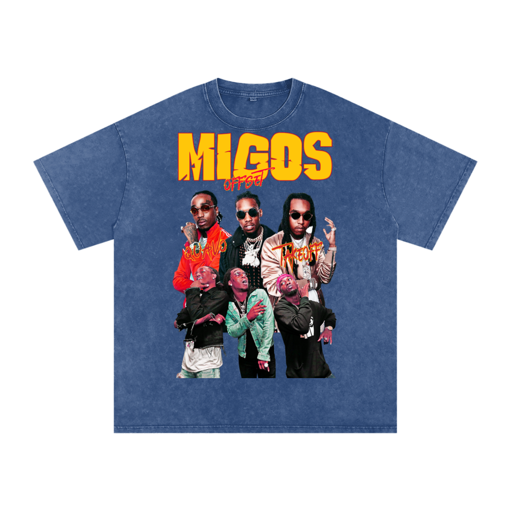 Migos Acid Wash Oversize T-Shirt