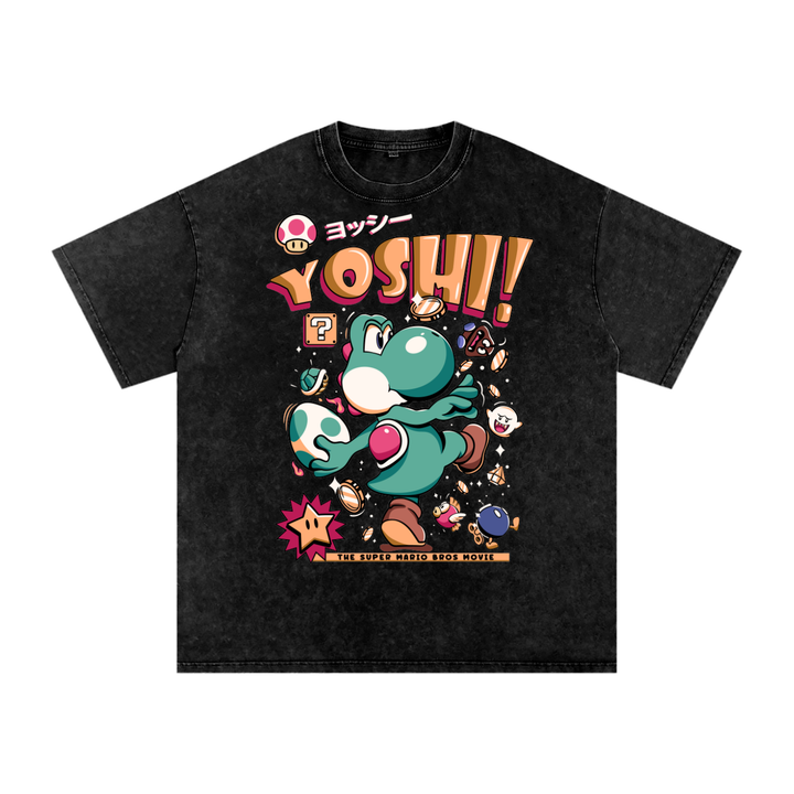 Yoshi Acid Wash Oversize T-Shirt