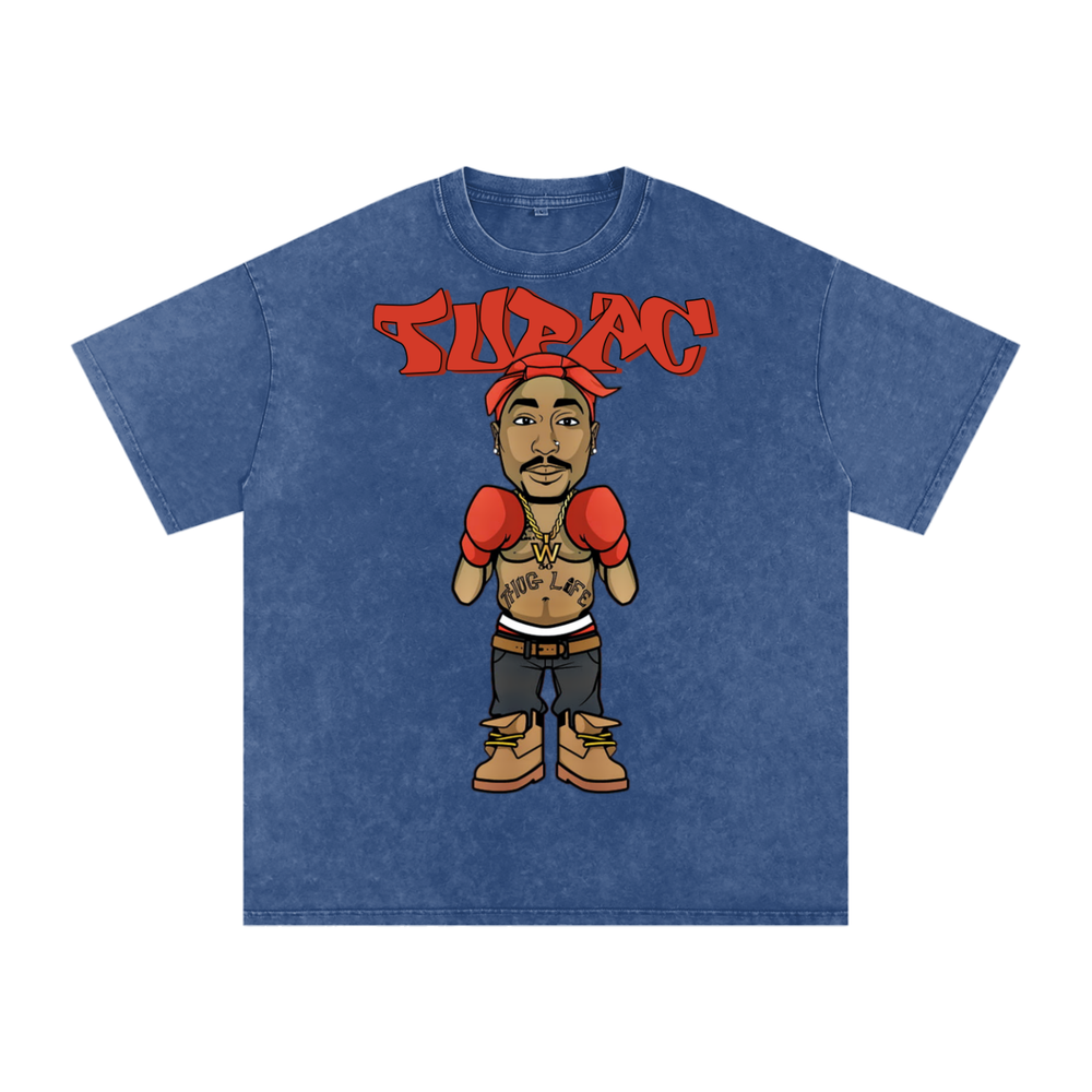 Tupac Shakur Acid Wash Oversize T-Shirt