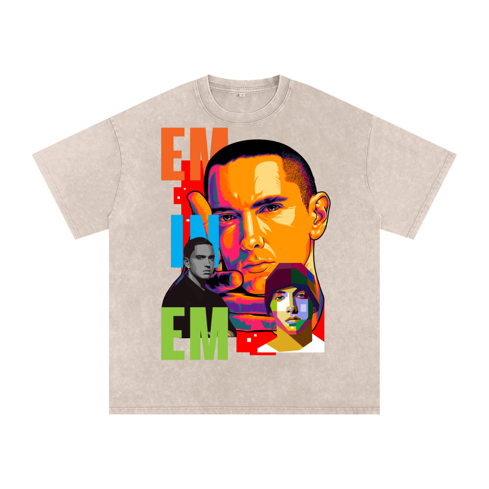 Eminem Acid Wash Oversize T-Shirt