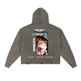 Naruto Vintage Washed Frayed-Hem Hoodie