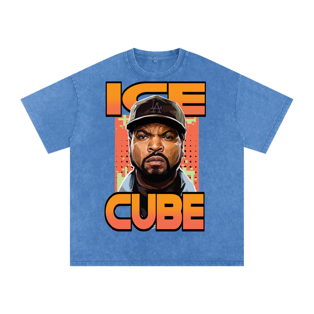 Ice Cube Acid Wash Oversize T-Shirt