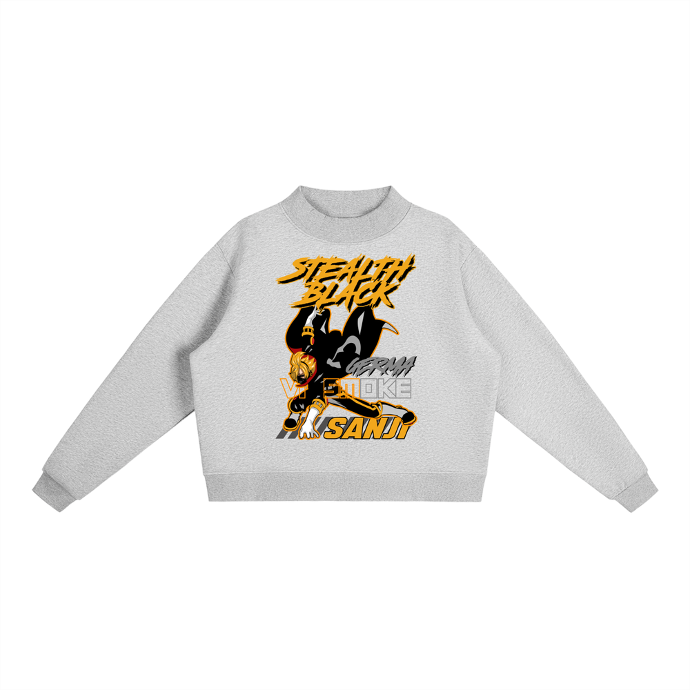 Sanji One Piece Essential Fleece Mid-Neck Crew Sweatshirt