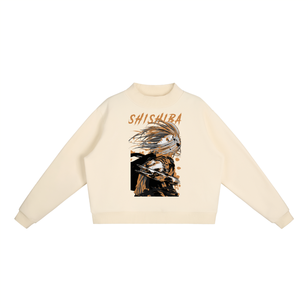 Shishiba Sakamoto Days Essential Fleece Mid-Neck Crew Sweatshirt