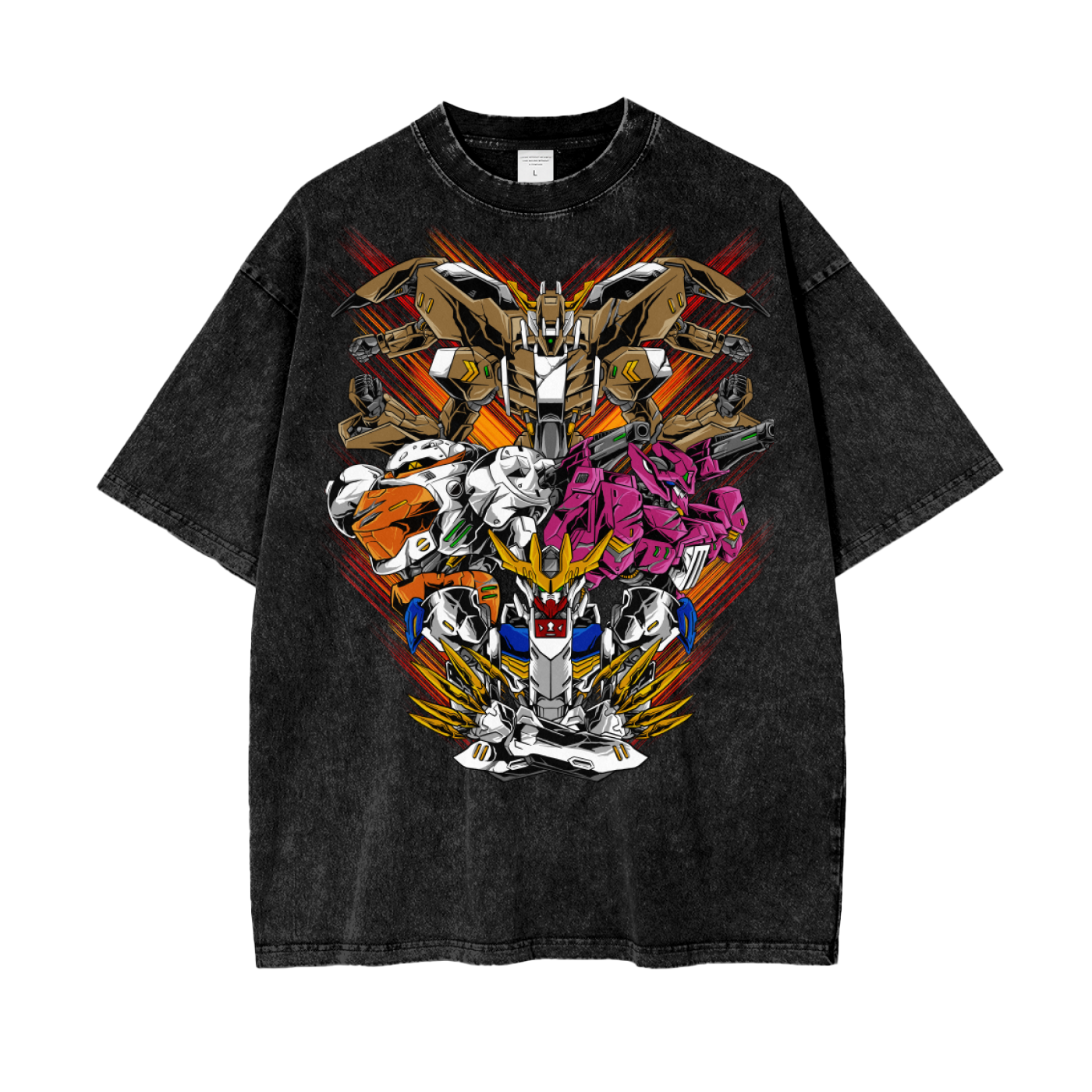 Gundam Oversize Snow Washed T-Shirt