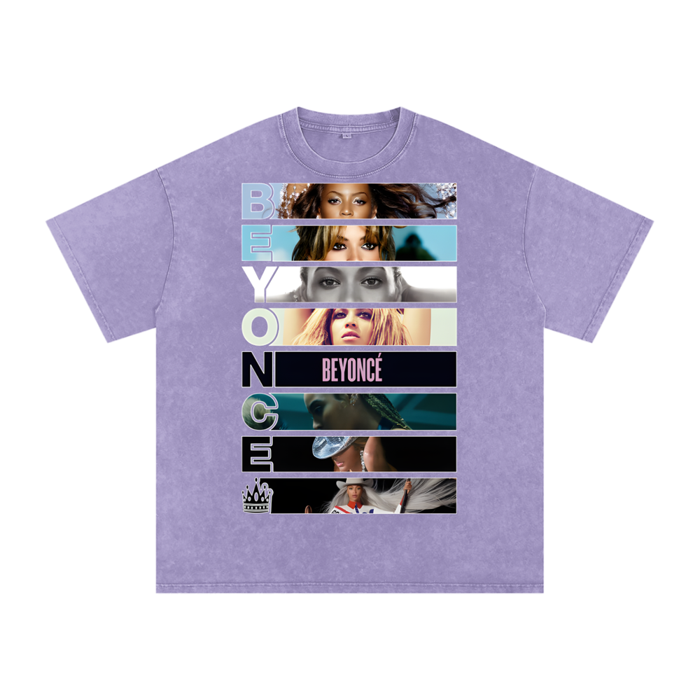 Beyonce Cowboy Carter Acid Wash Oversize T-Shirt