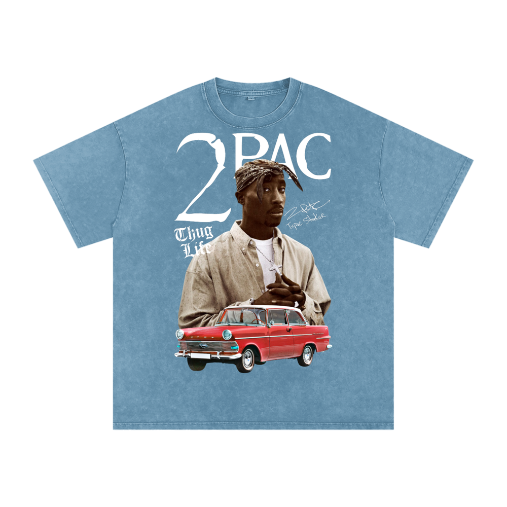 Tupac Shakur Acid Wash Oversize T-Shirt