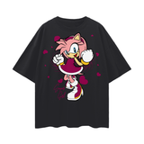 Amy Oversize Deep Drop Shoulder Tee
