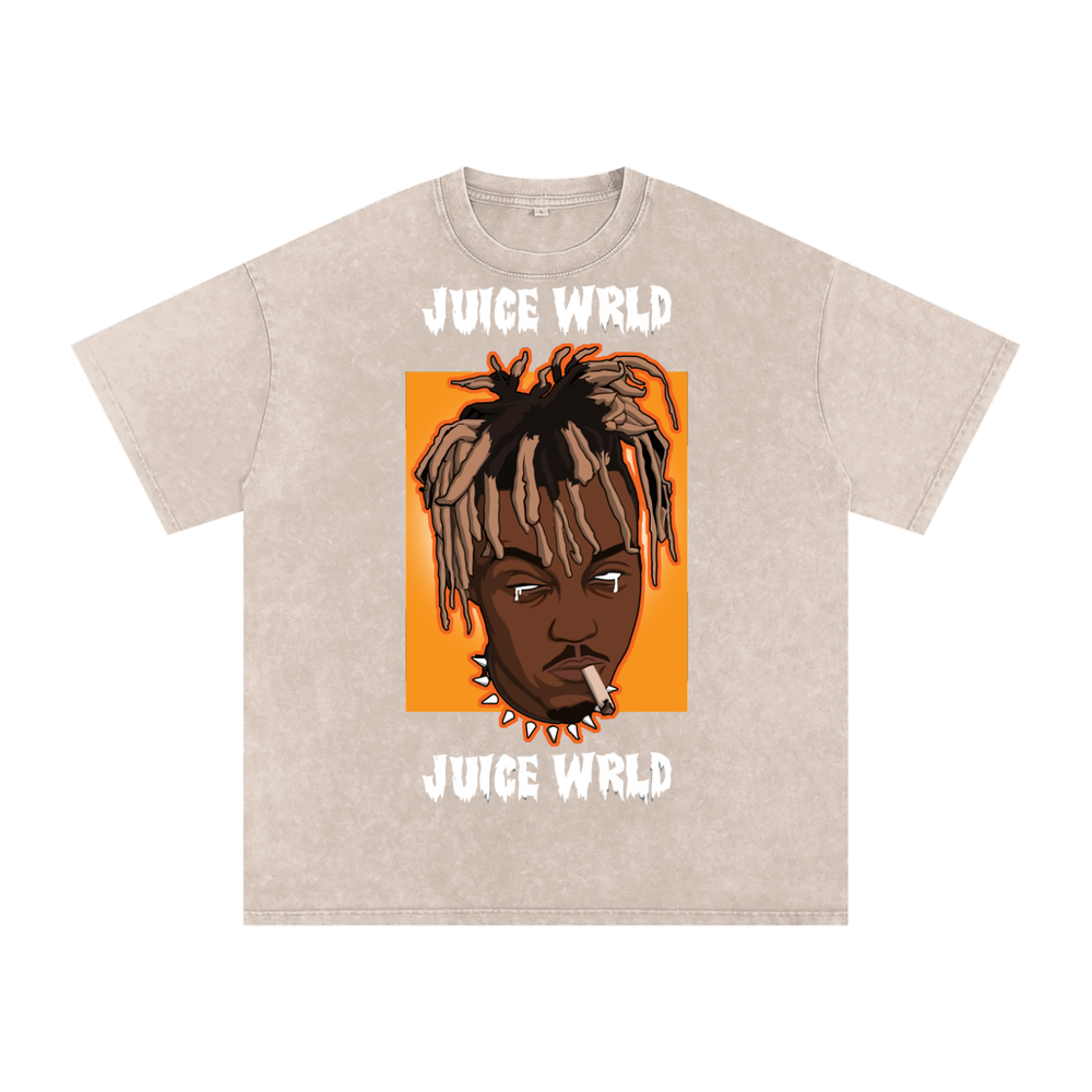 Juice Wrld Acid Wash Oversize T-Shirt