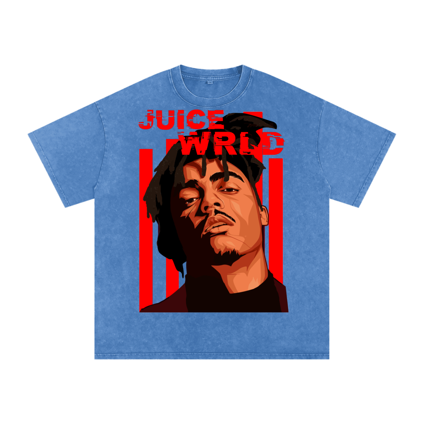 Juice Wrld Acid Wash Oversize T-Shirt