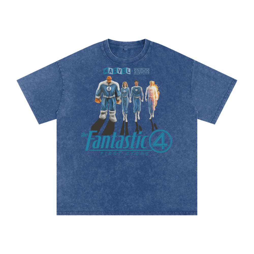 Fantastic Four Acid Wash Oversize T-Shirt
