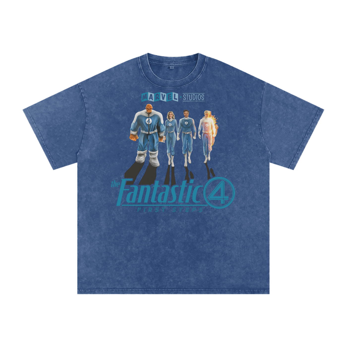 Fantastic Four Acid Wash Oversize T-Shirt