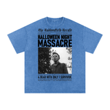 Micheal Myers Acid Wash Oversize T-Shirt