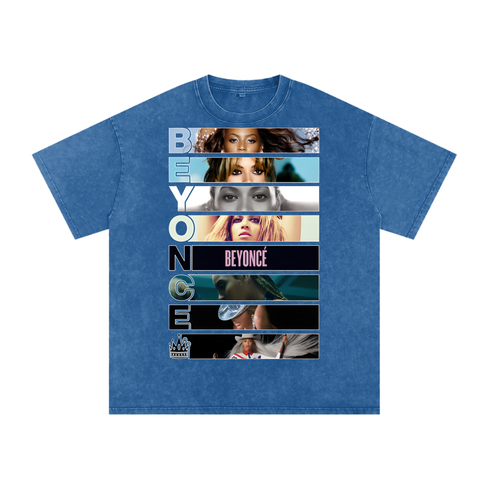 Beyonce Cowboy Carter Acid Wash Oversize T-Shirt