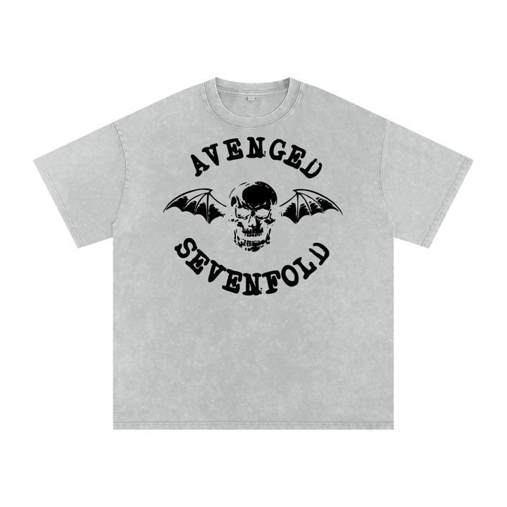 Avenged Sevenfold Acid Wash Oversize T-Shirt