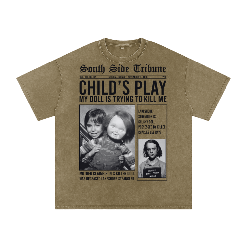 Chucky Acid Wash Oversize T-Shirt