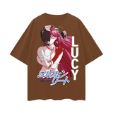 Lucy Elfen Lied Oversize Deep Drop Shoulder Tee